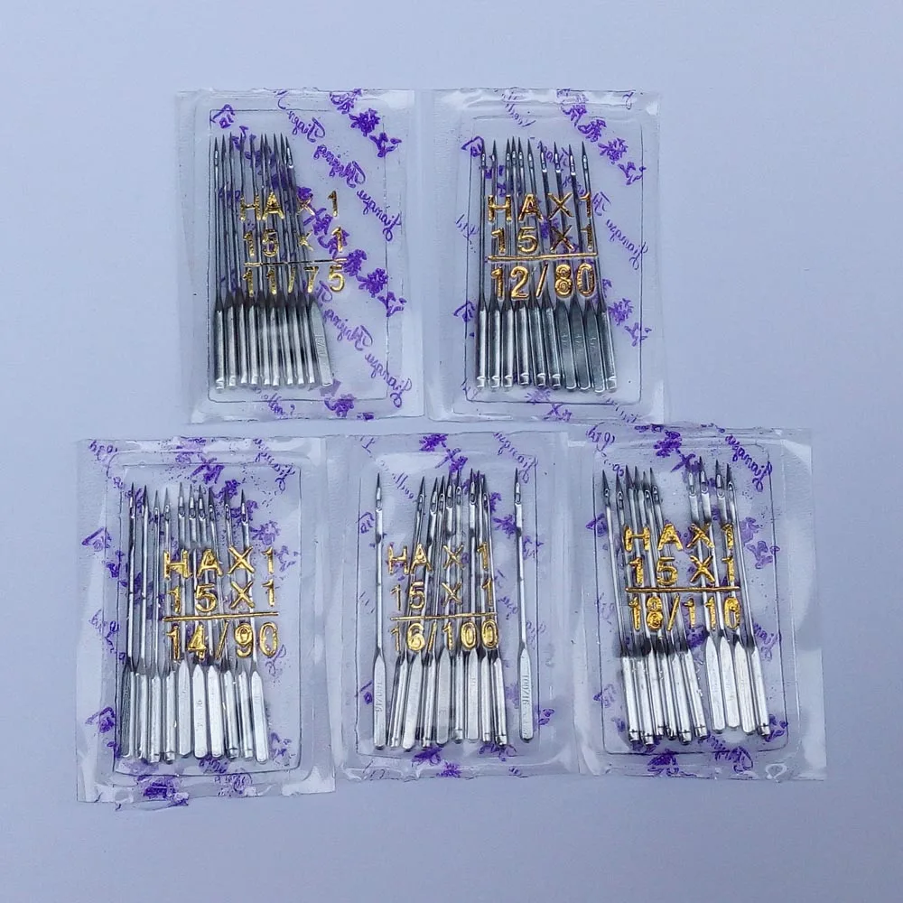 50 pcs Domestica Macchina Da Cucire Aghi HA * 1 Per Il Cantante Fratello Janome Toyota Juki adatta anche vecchio cucito macine