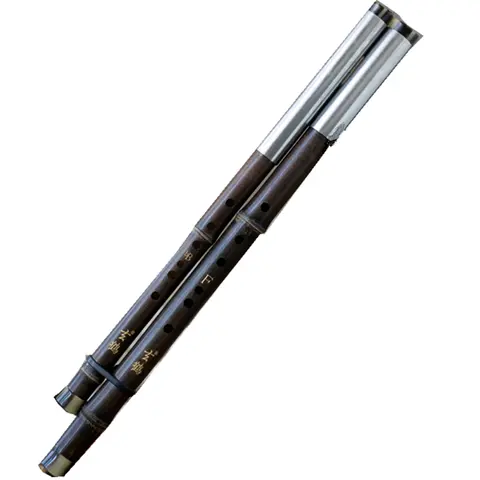 가로 연주 플루트 Bawu 더블 파이프 대나무 Bawu 플루트 C + G / bB + F 베이스 + 소프라노 플루트, 전문 악기
