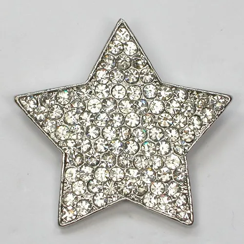 

60pcs/lot Mixed Color (Can Notes Color) Wholesale Fashion Brooch Rhinestone Star Pin brooches Jewelry gift C102155