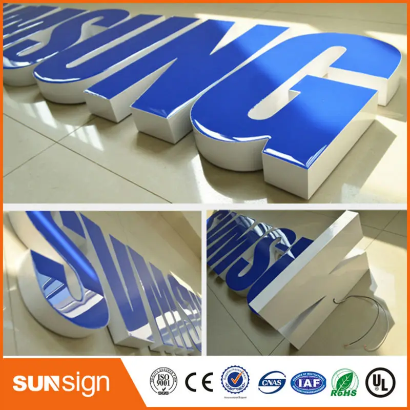 bright forward Acrylic illuminated letter And Signs custom resin sign