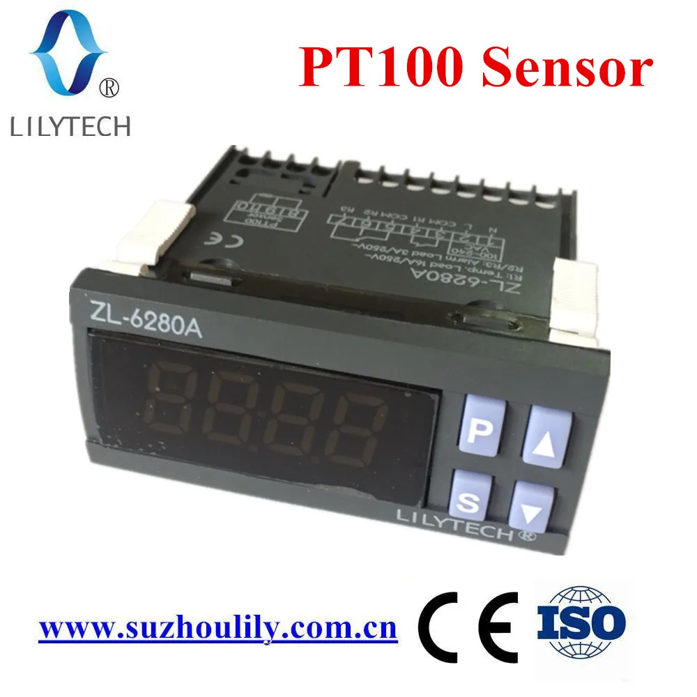 ZL-6280A, 400C, 16A, PT100, Temperature Controller, PT100 Thermostat, digital thermostat high temperature, Lilytech