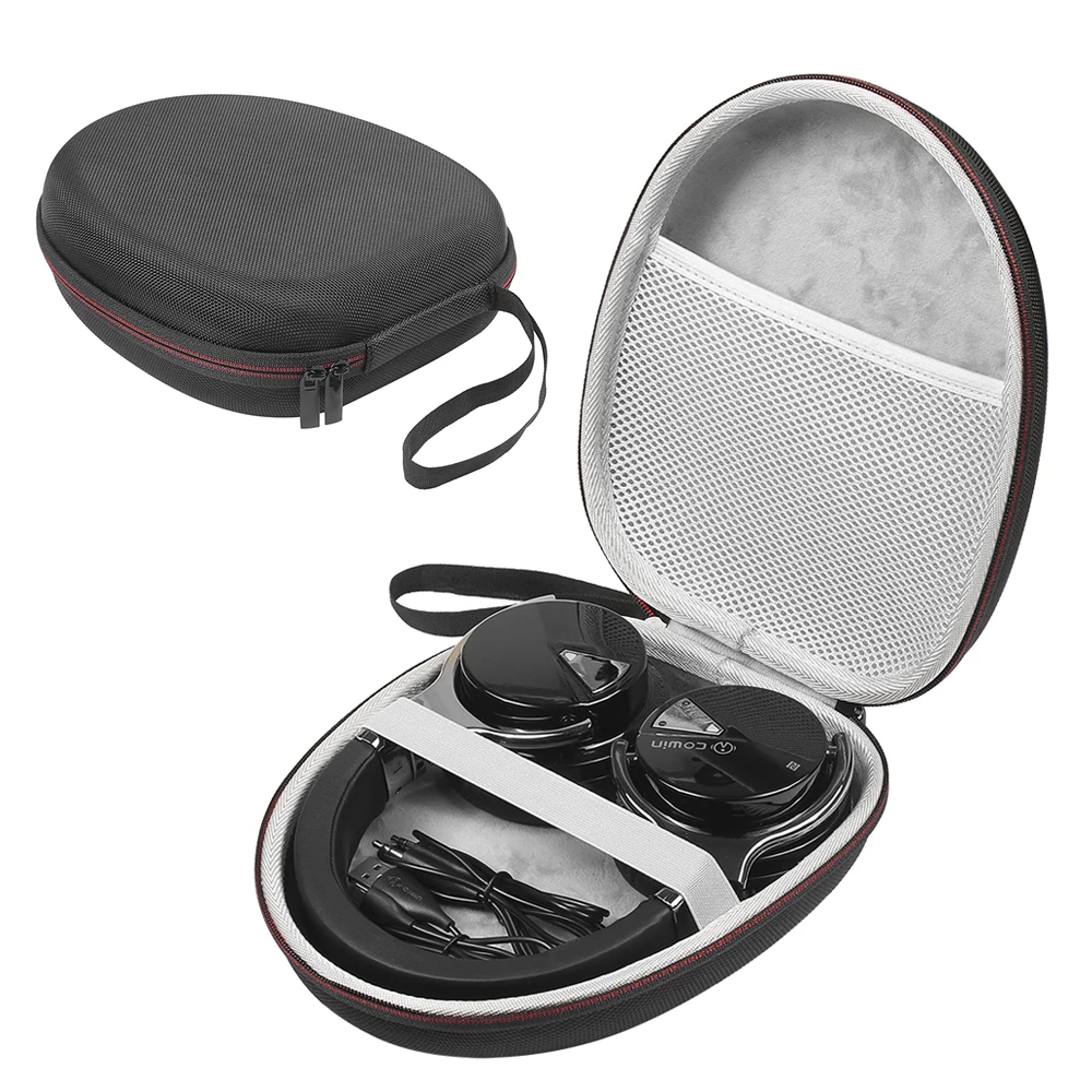 Newest EVA Hard Portable Carrying Travel Case for COWIN E7 / E7 PRO Active Noise Cancelling Bluetooth Headphones Storage Cover