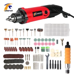 Tungfull Engraver 240W 220V Power Tool Engraver Electric Dremel Tools Accessories Mini Electric Drill Cutting Polishing Grinding