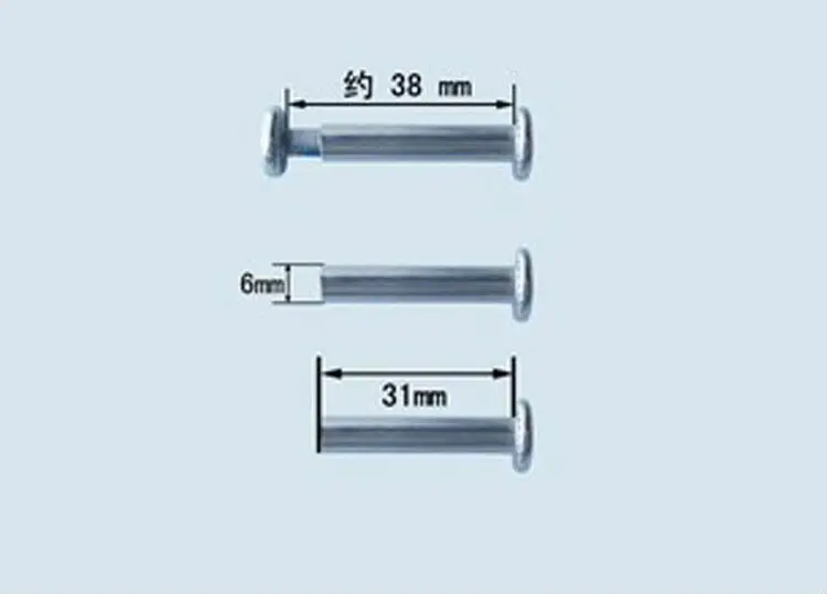 Frete grátis peças de rodas de patins eixo macho e fêmea parafusos