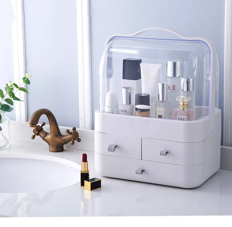 1PC New Makeup Organizer Storage Boxes Make Up Organizer For Jewelry Cosmetics Brush Organizer home Storage Drawers Box OK 0697