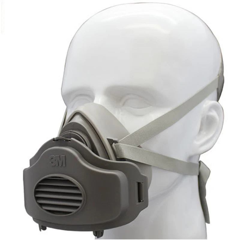 3M 3200+10pc3701CN Filter cotton Half Face GAS Mask Respirator Safety Protective Face Mask Anti Dust  Anti Organic Vapors