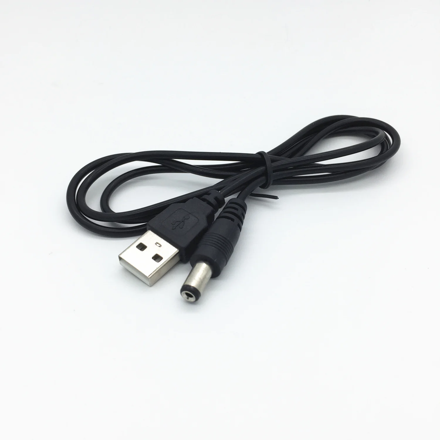  PC Laptop USB Male To 5V DC 5.5mm X 2.1mm Barrel Connector Power Cable Cord