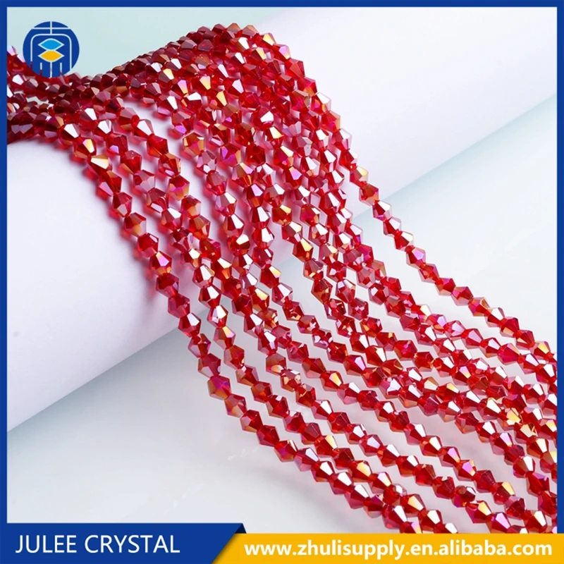 Crystal AB Color Bicone Beads 4mm Czech Crystal Beads for DIY Jewelry Necklace Bracelet