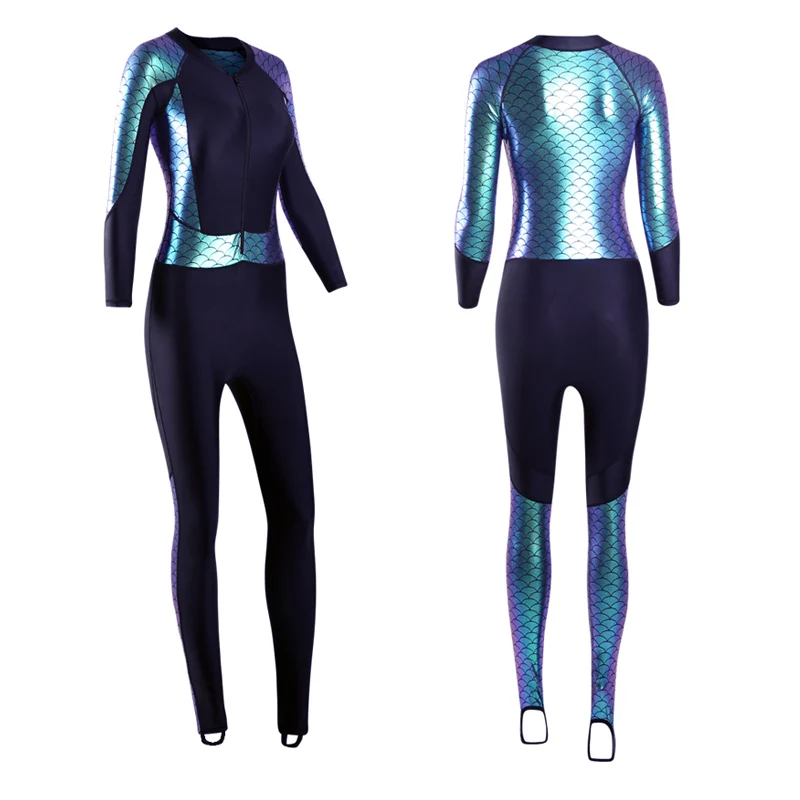 Slim Mermaid Parent-Child Conservative Swimming Suit and Jellyfish Dress Sunscreen Surfing Suit Free Diving Show Suit