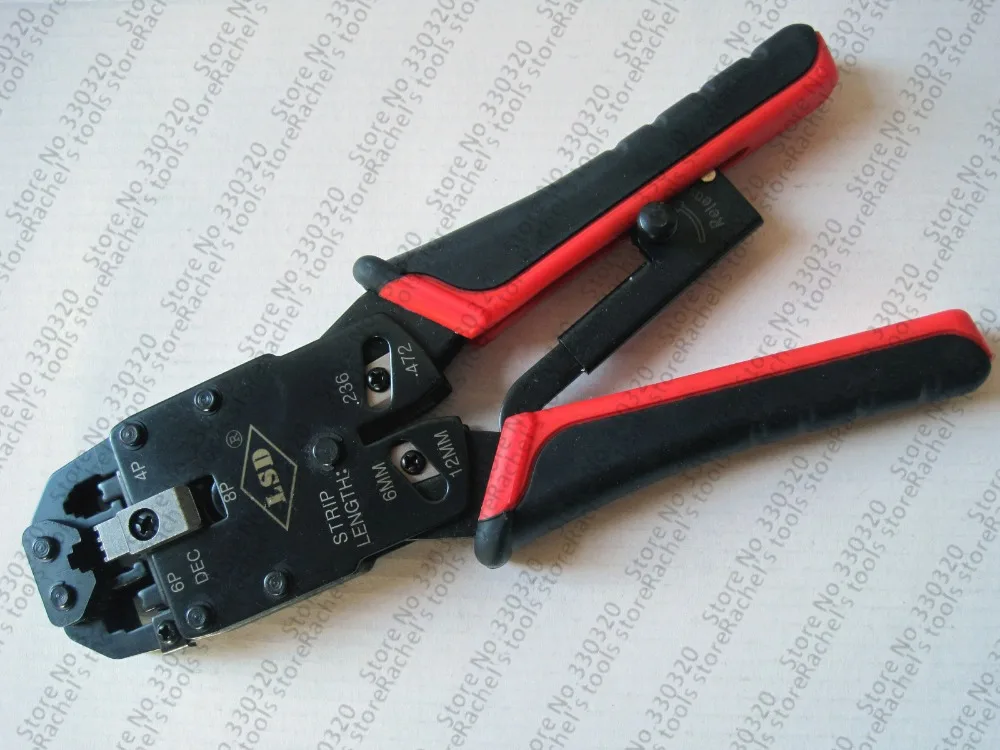 Cable Lan Network wire Crimper Pc Network Tool for crimping Rj45 Rj11 Rj12 8p/6p/4p LT-2008R