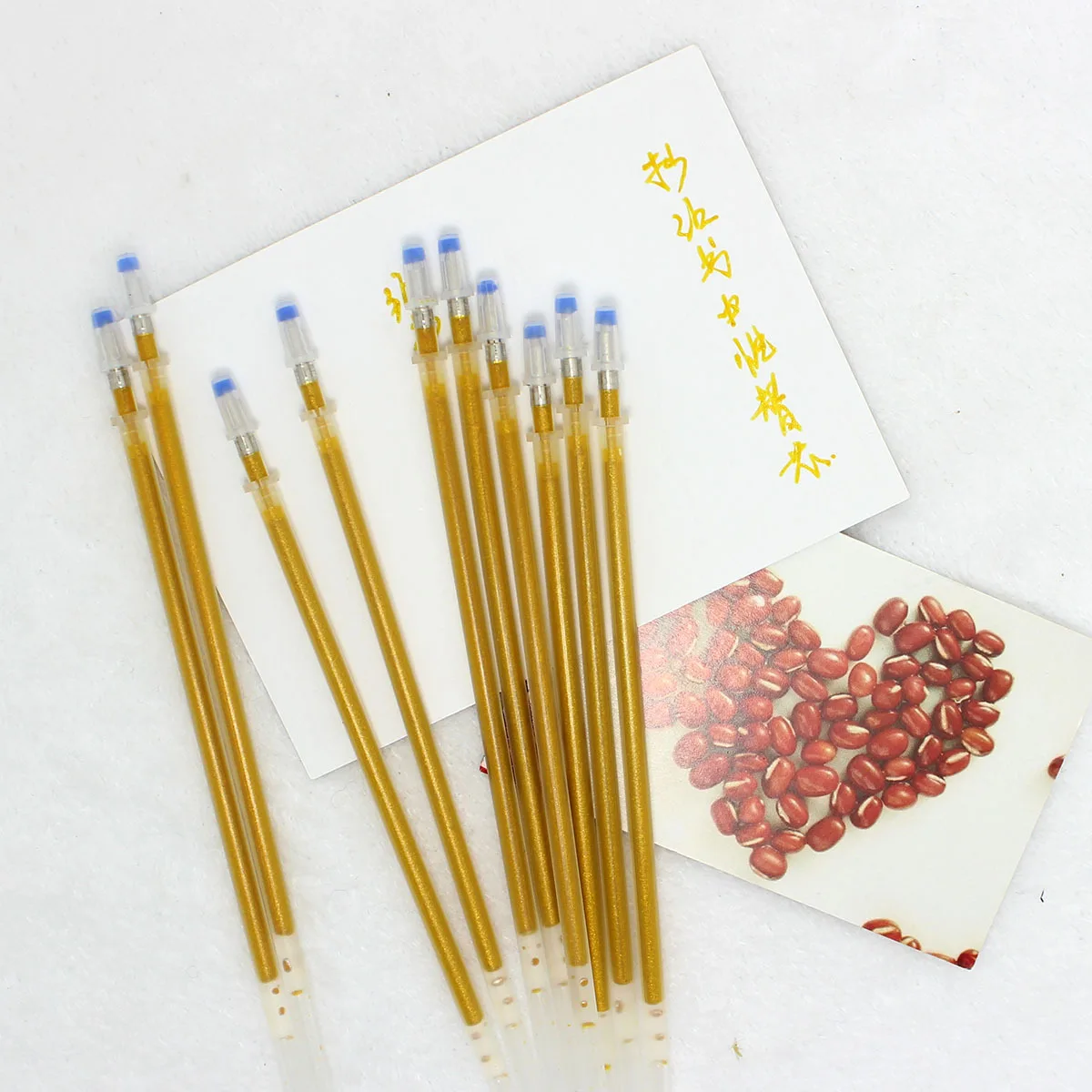 Jonvon Satone 20 pcs Flash Gold Pen refills For Copying Special Pen Of The Classics Stationery Kawaii School Supplies Escolar