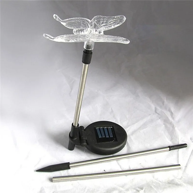 Kleur Rgb Wit Tuin Solar Light Dragonfly/Vlinder/Vogel Gazon Lamp Solar Light IP44 Waterdichte Outdoor Color Change path Lamp