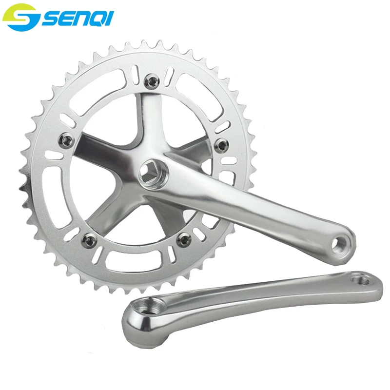 46T*170mm single speed Fixed Gear road bike crankset Fixie Cycling Track Crankset Cranks CNC Free shipping