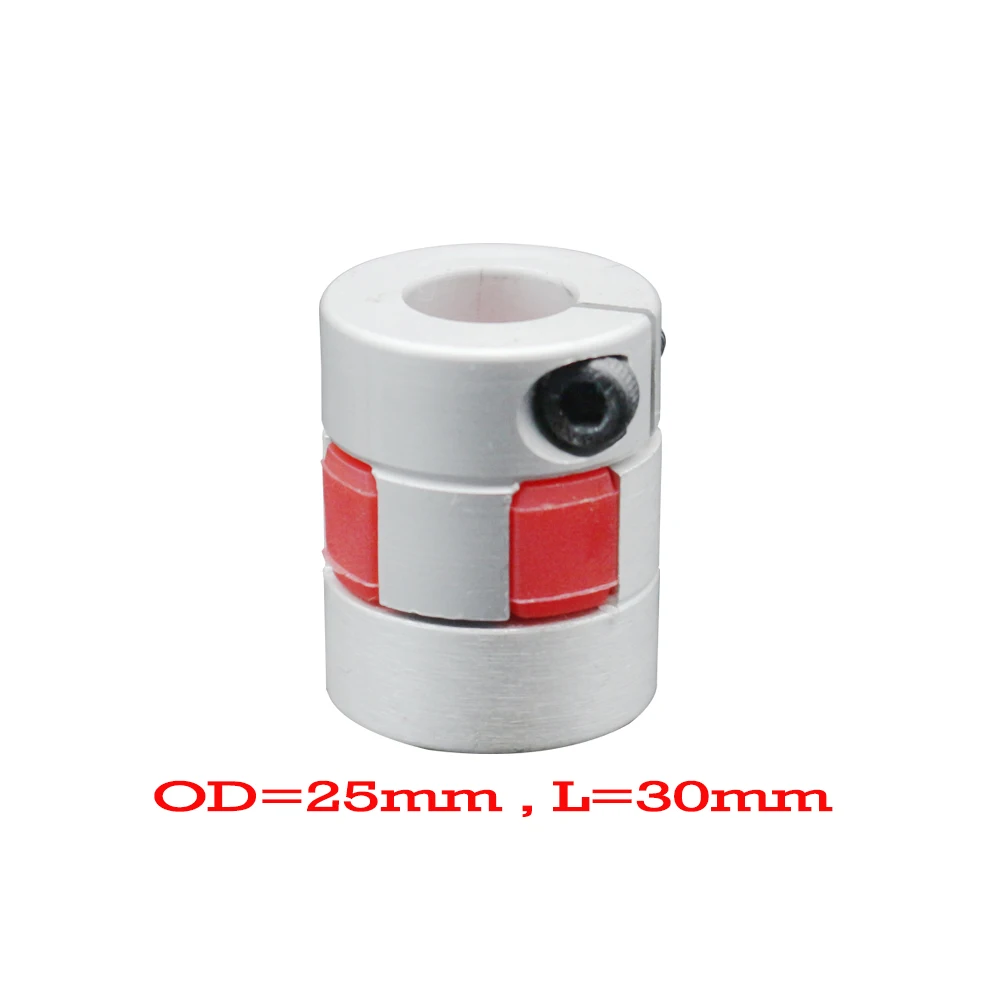 

Free shipping 4pcs Aluminium Plum Flexible Shaft Coupling D25 L30 6.35X6.35mm Motor Connector Flexible Coupler 6.35mm To 6.35mm