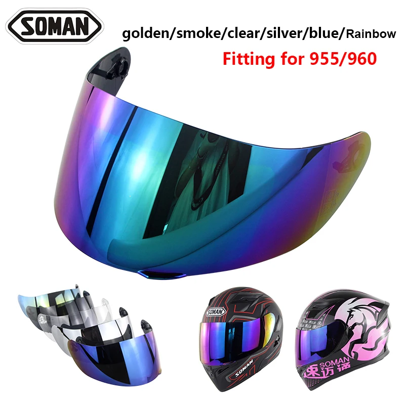 

Motorcycle Modular Helmet Sun Visor Face Shield Helmets Lens For SOMAN 955