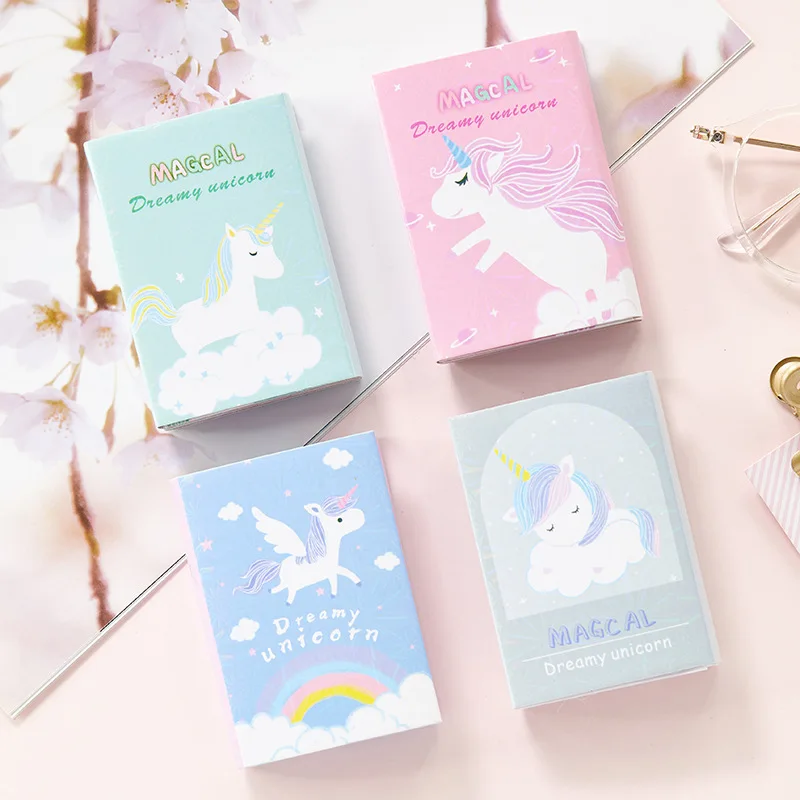 Dreamy Unicorn Memo Notepad Sticky Notes School Supplies Cute Stickers Paper Bookmarks Korean Stationery