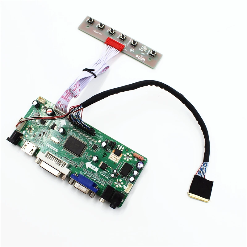 VGA DVI  LVDS LCD Controller Board Kit HDMI-compatible for 15.6 Inch LP156WF4-SLB1 Panel 1920x1080 LP156WF4 SLB1 DIY kit diy