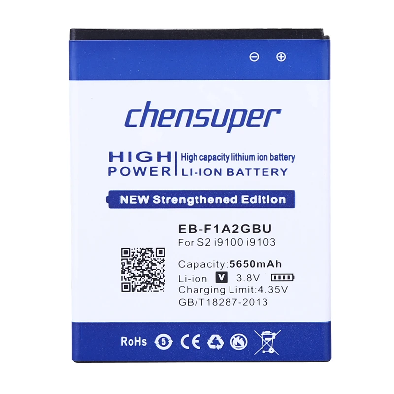 NEW chensuper 100% New 5650mAh Battery for SAMSUNG Galaxy S2 I9100 Battery 9100 i9100g i9103 i9105 I9108 i9050 i9188 EB-F1A2GBU