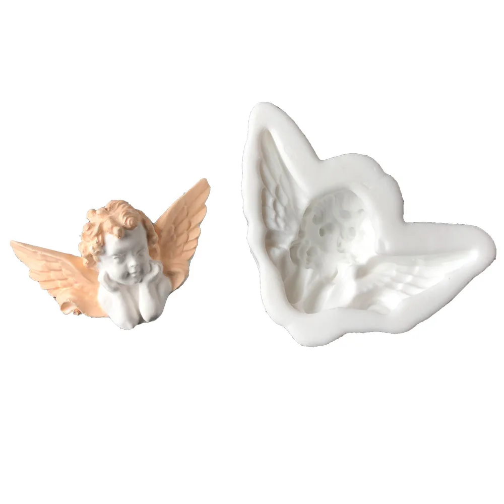 Sugarcraft Hands hold Angel Frame silicone mold fondant mold cake decorating tools chocolate gumpaste mold