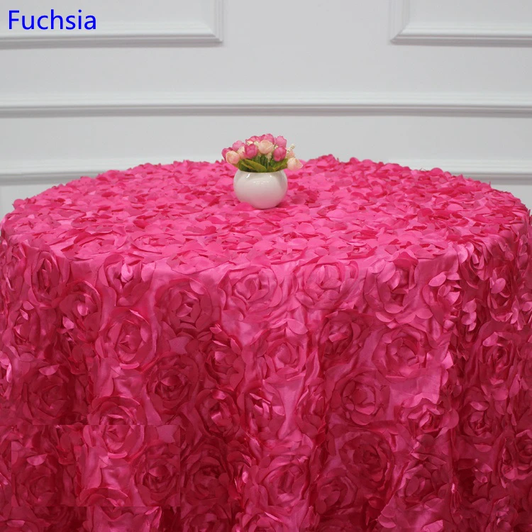 Hochzeit Tischdecke Abdeckung Sticken Rosette Rose Blume Hotel Bankett Geburtstag Party Dekoration Schönes Design Verwendung – Detail 18