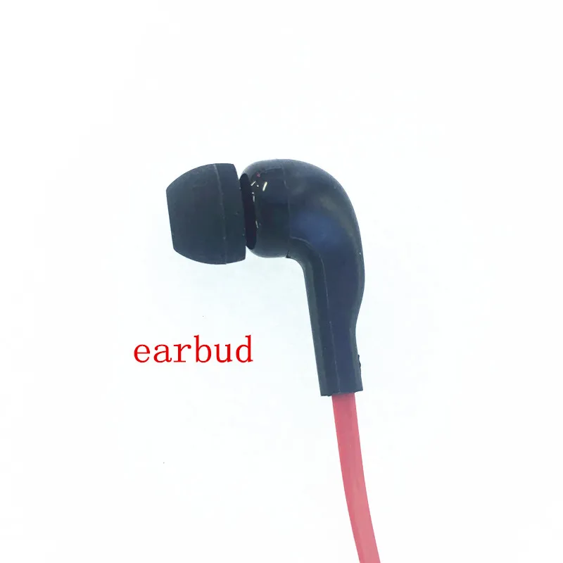 Red Fashion Noodle style earbud headphone K plug for KENWOOD Baofeng BF888s UV5R UV82 Wouxun TYT Puxing etc walkie talkie