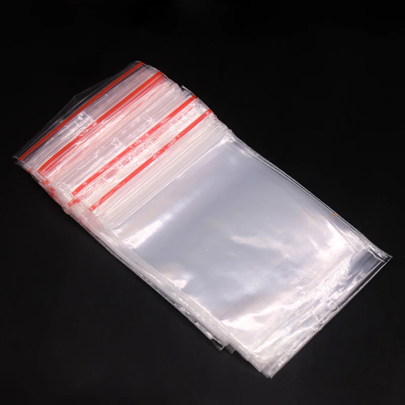 100pcs 4 X 6CM RECLOSABLE ZIP LOCK CLEAR PLASTIC STORAGE BAGS FOR SMALL ITEMS