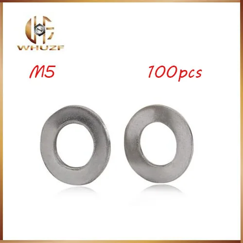 100pcs M5 washer Stainless Steel Form A Flat Washers To Fit Metric Bolt Screws Hardware hot selling