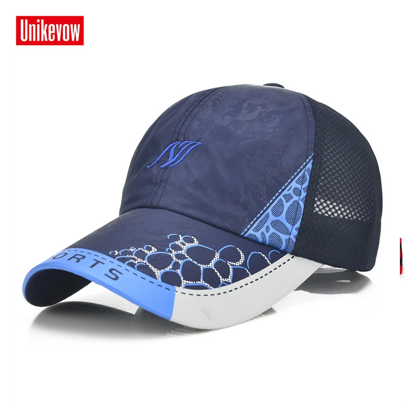 

Brand UNIKVOW Unisex Sports baseball caps motorcycle cap Light hat quick dry men women casual summer hat Outdoor cap