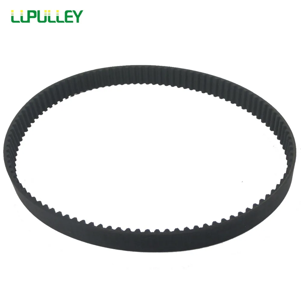 LUPULLEY S5M Timing Belt Black Round Rubber Gear Belt Width 15/20/25mm S5M1350/1420/1475/1500/1530/1550/1595/1615 for Machinery