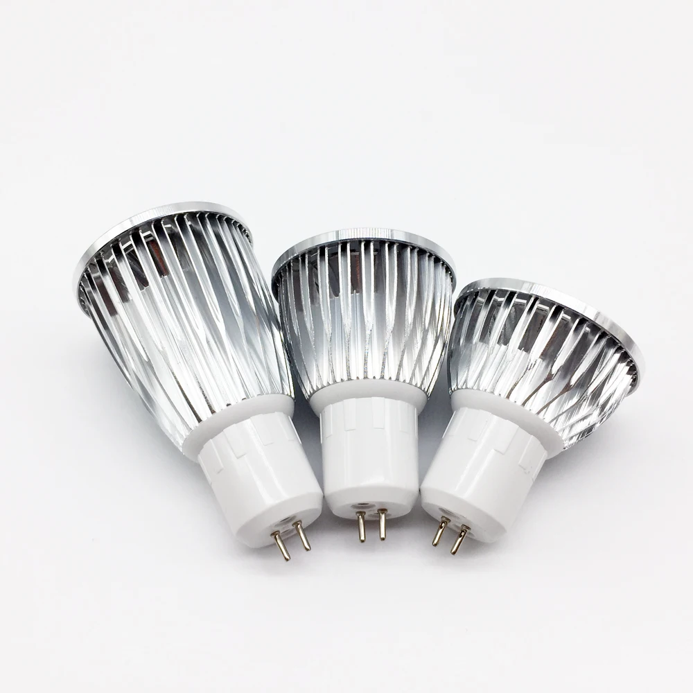 Foco Led Cob de alta potencia, lámpara Led MR16 GU5.3 COB 6w 9w 12w regulable t, lámpara de bombilla blanco frío cálido MR16DC12V GU5.3AC220V,