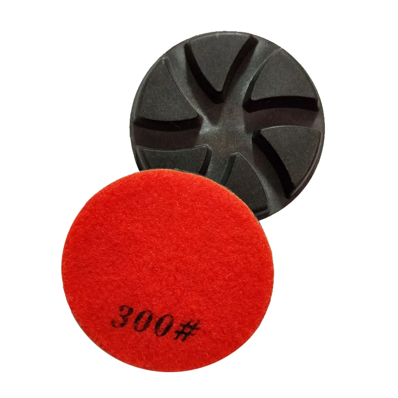 Imagem -02 - Rijilei-concreto Piso Polimento Pad Polegadas 80 mm Diamante Seco ou Molhado Restauração Hf11 Pcs Set