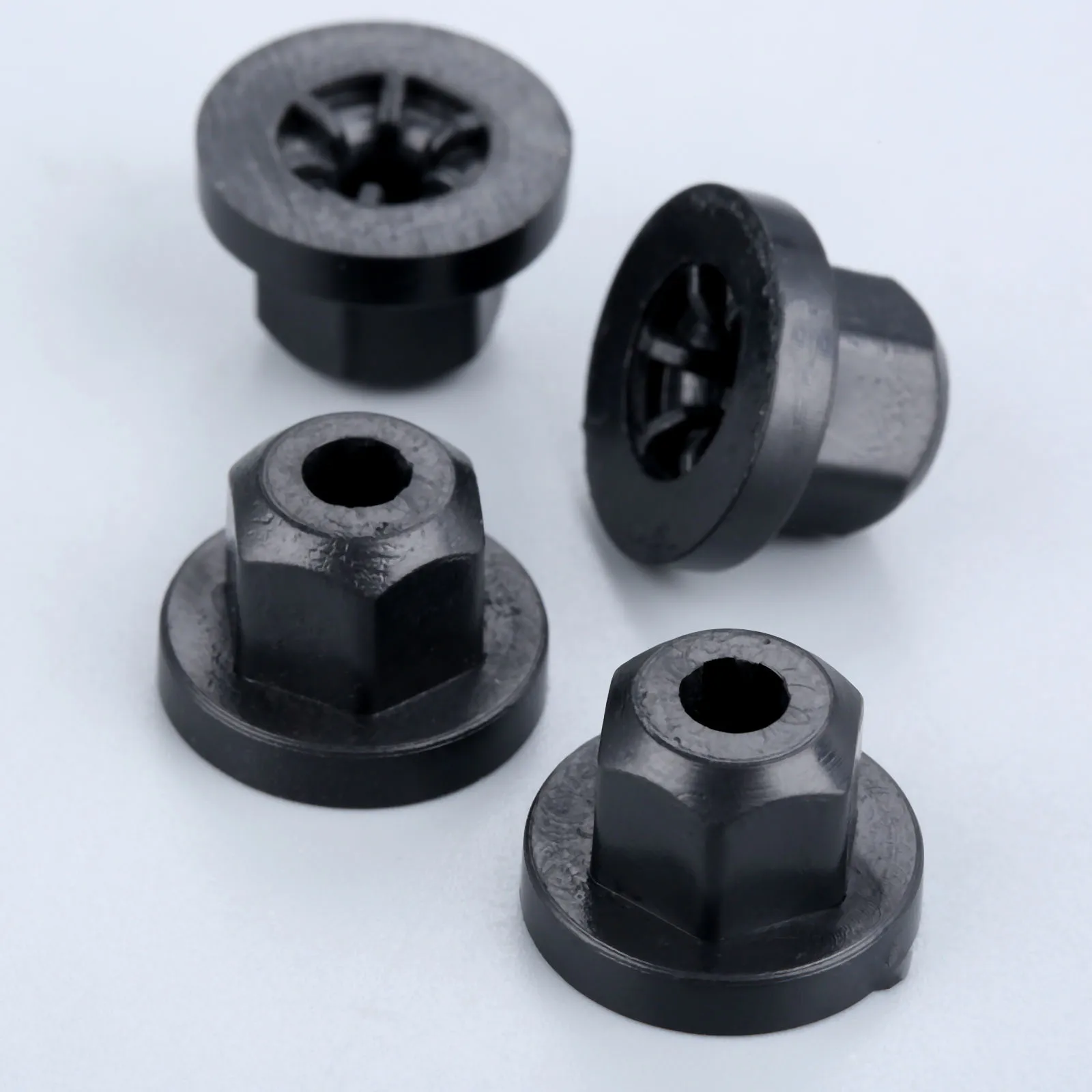 20Pcs Car Plastic Body Nut Flange Clips 10mm Hex Fastener Rivets For Mercedes Benz 7 Series 003-990-02-51 BMW 16-13-1-176-747