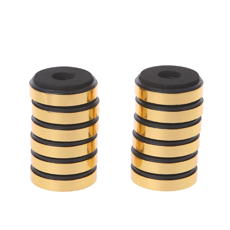 12 قطعة رف الكتب مكبرات الصوت امتصاص الصدمات التخميد للصوت مكبرات صوت ستيريو مكبر للصوت قدم وسادة سبائك الألومنيوم الإطار تقف أقدام