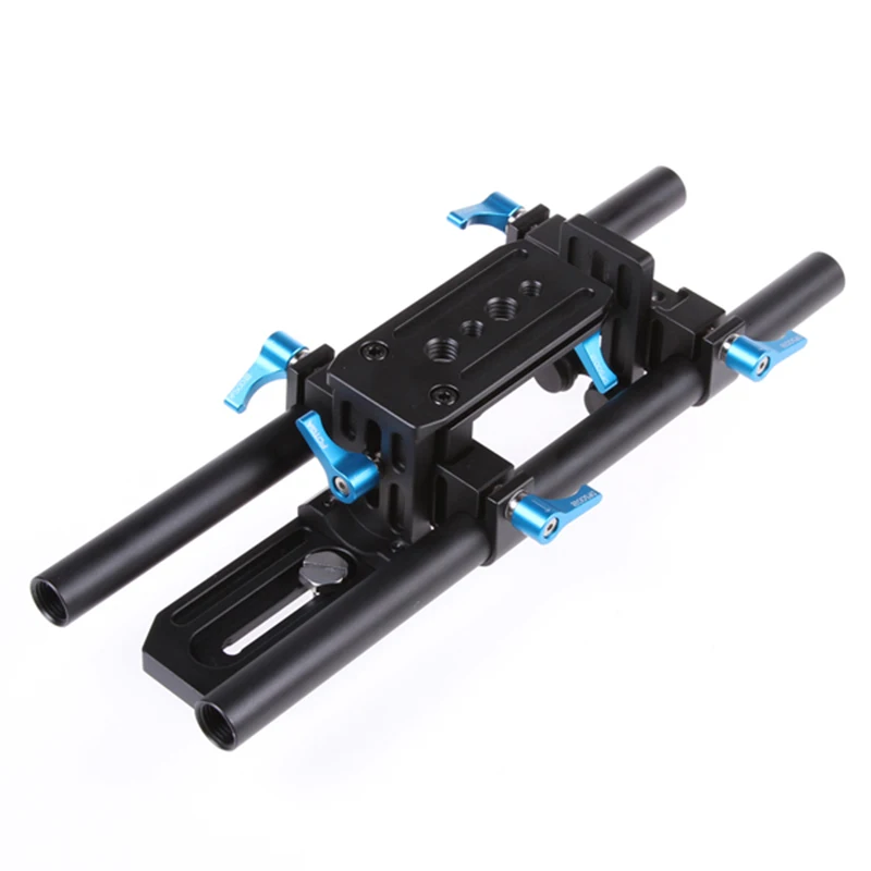 FOTGA DP500 II DSLR 15mm Rail Rod Base Plate Support System for Follow Focus Matte Box DSLR DV Camera 5D II III IV A7 A7R A7S II