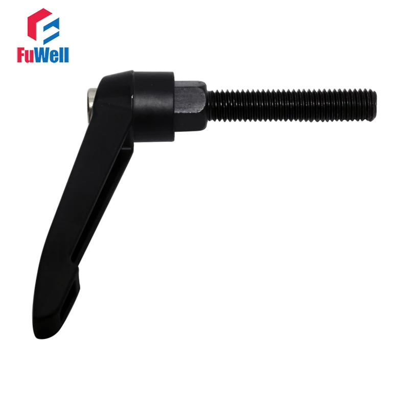 M10 Adjustable Handle Knob Male Thread Bakelite Machinery Clamping Lever Handle 15/20/25/30/40/60/80mm Adjustable Handle Lever