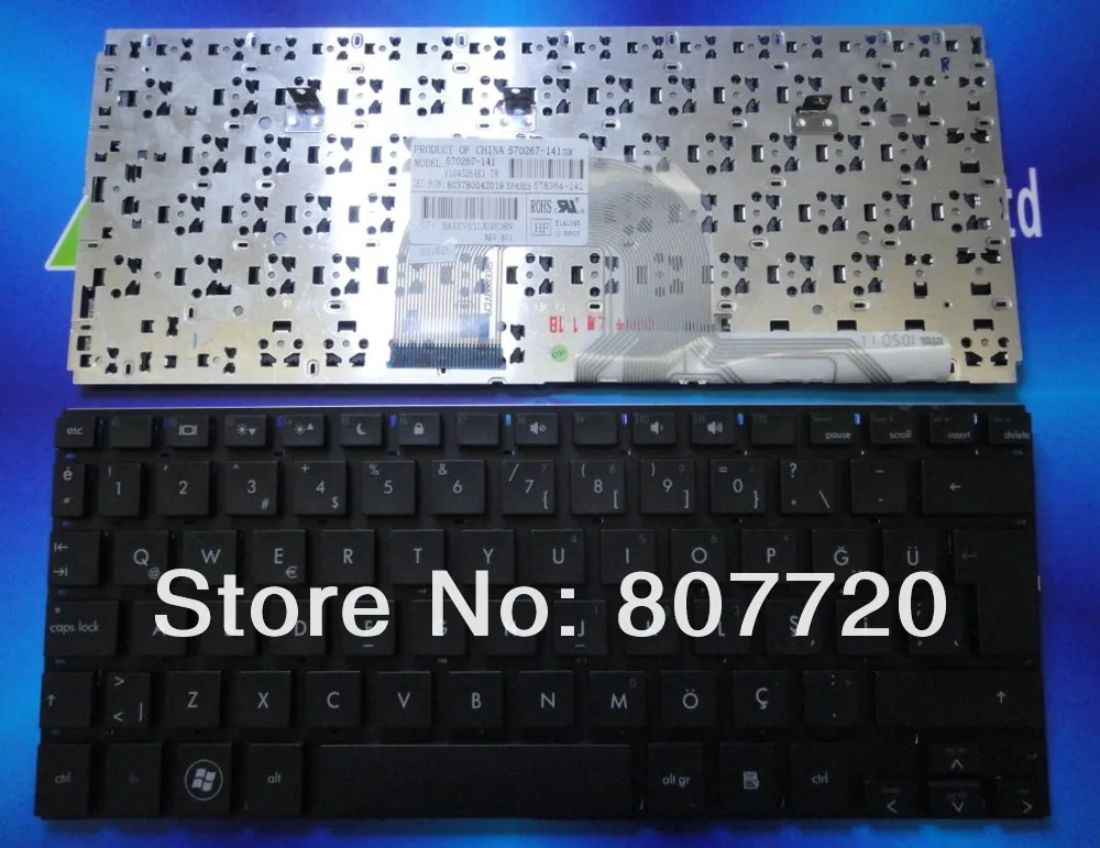 Free  shipping  100% new Turkey keyboard 570267-141,578364-141 forHP Mini 5101 5102 5103 5105 5100.