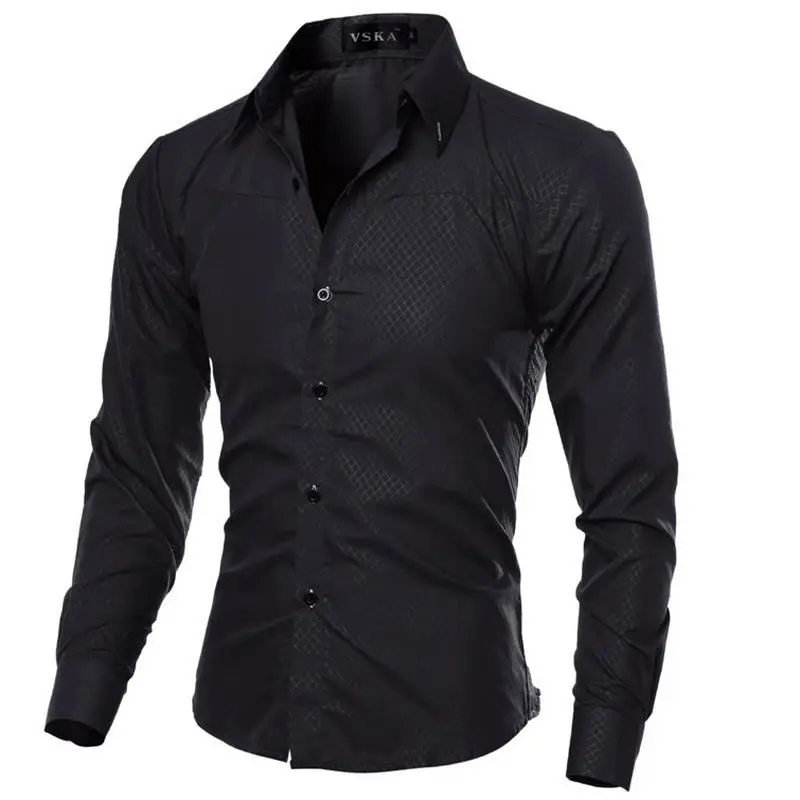 5XL Plus Size Brand-clothing Cotton Mens CIOTHING Solid Soft Men Shirt Long Sleeve Mens Shirts Casual Slim Fit Hot Sale 2021