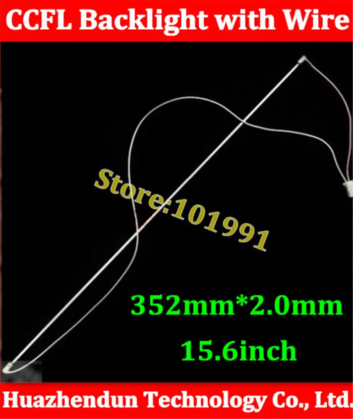 Free shipping 25PCS 15.6 inch Backlight CCFL Lamps with Wire and Harness 352mm for 15.4' LCD Screen CCFL backlight tube