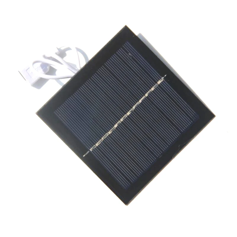 5V Foldable Handheld USB Mini Fan Powered by 1W 5.5V Solar Panel Charger for Home Office Outdoor Traveling Fishing