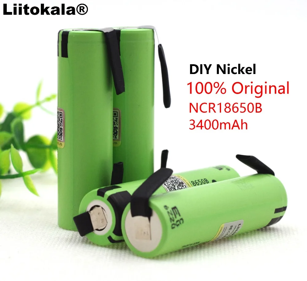 4 قطعة/الوحدة Liitokala جديد الأصلي 18650 NCR18650B قابلة للشحن ليثيوم أيون بطارية 3.7V 3400mAh بطاريات DIY النيكل