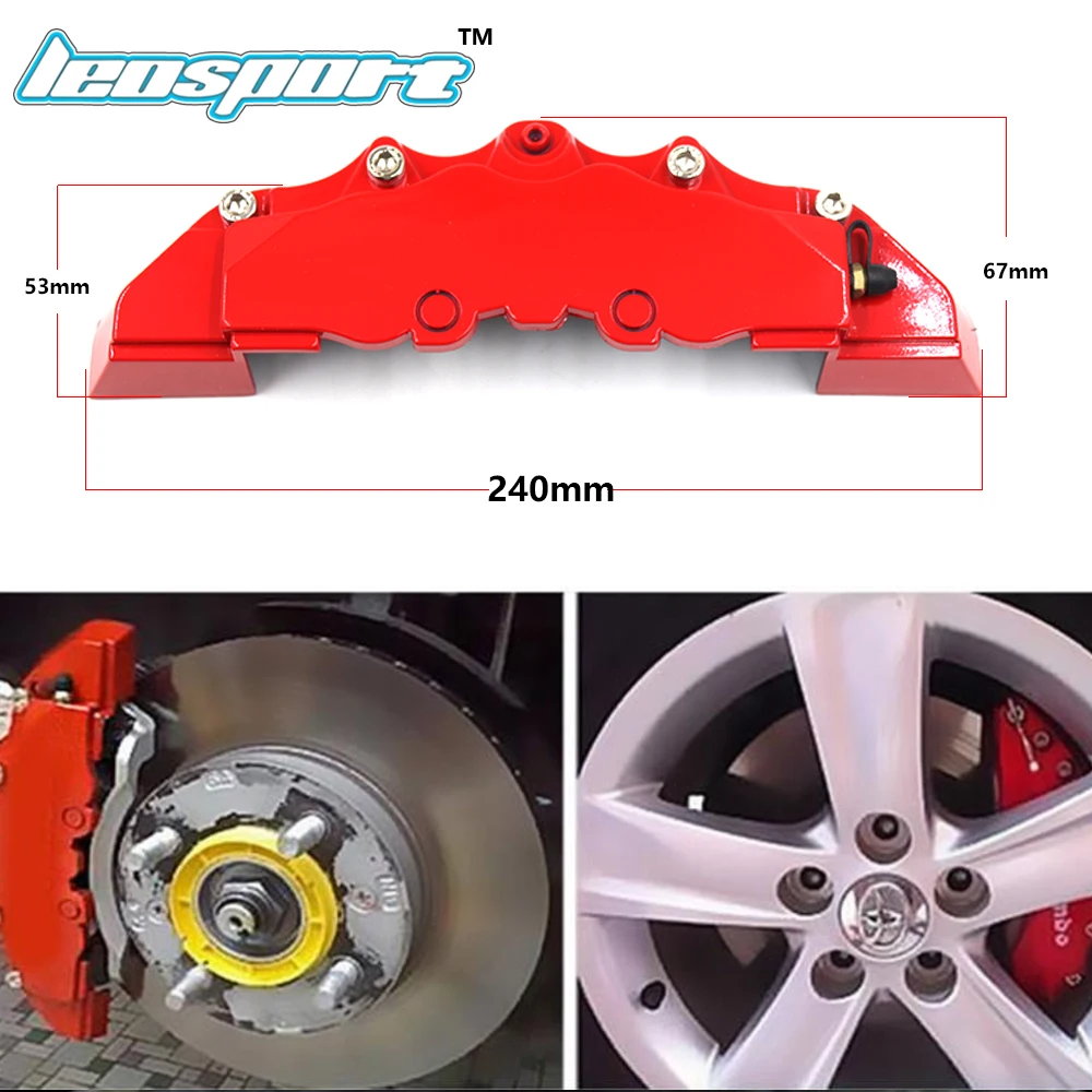 Leosport-2Pcs/Lot Brake Caliper Cover Decoration Cover For 14-19 Inch wheel ABS plastic without logo