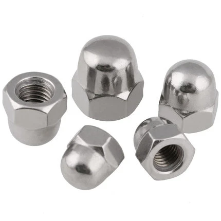 

10pcs 316/201 Stainless Steel DIN1587 M6/M8/M10/M12 A Nuts Hex Head Metric Stainless Steel Dome Cap