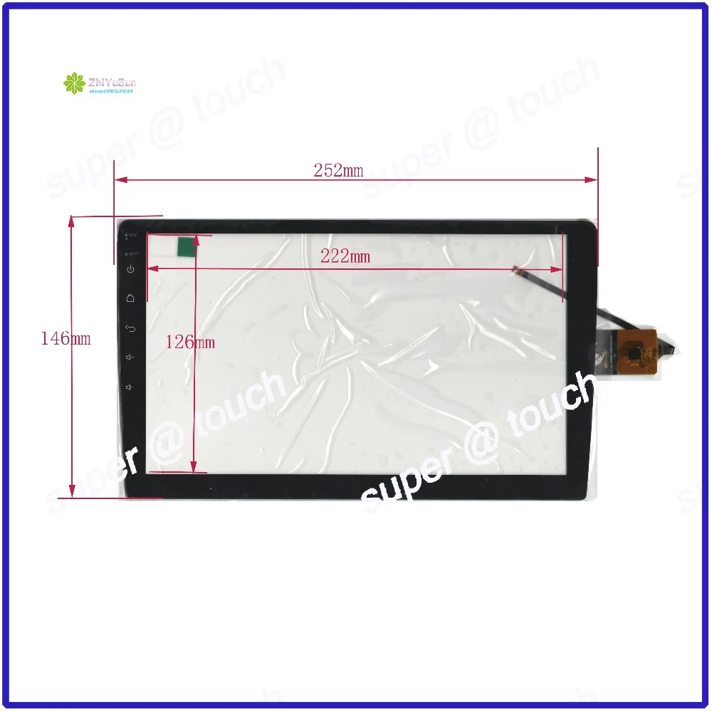 

XC-PG900-058-FPC-A4 Touch Screen 252*146 touch screen FREE SHIPPING 252mm*146mm NEW 10.4inch 6 wire capacitive