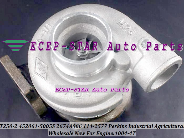 Turbocharger T250-2 452061-5005S 452061-0005 2674A066 114-2577 1142577 T250 452061 For Perkins Industrial Agricultural 1004-4T