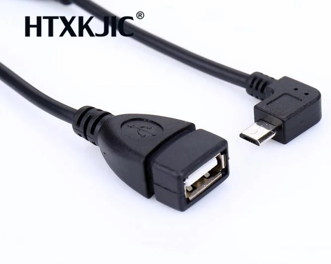 新加入 Otg ケーブルアダプタマイクロ USB 2.0 オス usb 2.0 女性 90 度直角コネクタ usb フラッシュディスク