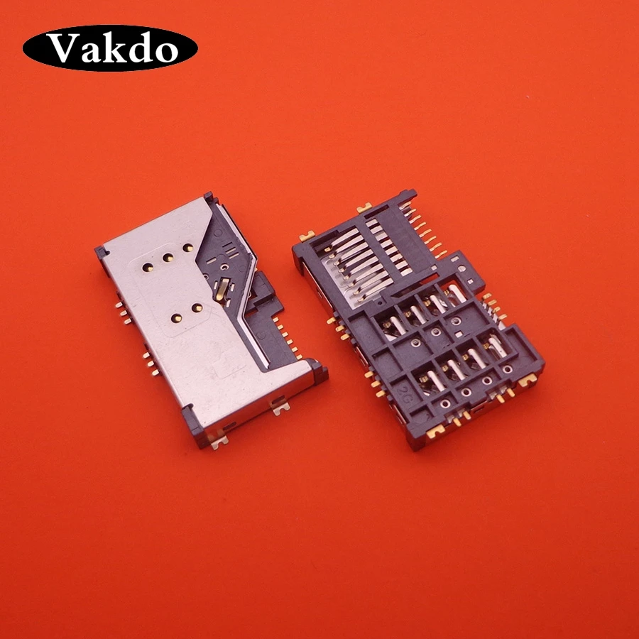 2 Pcs/lot Merek Baru untuk Terbang IQ4403 IQ 4403 IQ4411 4411 SIM Card Reader Konektor Soket Baki Slot Penahan Modul