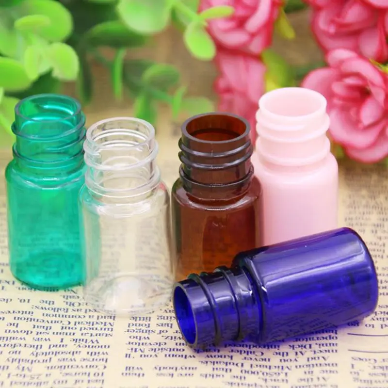 5ml Aluminum Cap Bottles PET Sample Refillable Liquid Little Pill Shampoo Sample Container Metal Cap Bottle F2017879