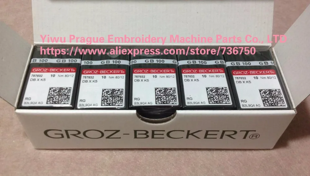 500 Pcs Genuine Groz-Beckert Embroidery Needle DB X K5 DBxK5 RG Point EF0640G009RG EF0640G010RG EF0640G011RG EF0640G012RG