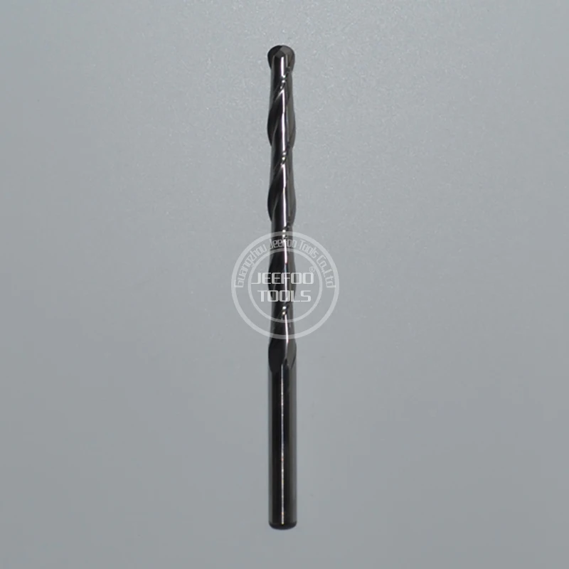6*62mm Two flutes Ball Nose Bit / CNC End Mill Ball Nose Acrylic Engraving Milling Cutter
