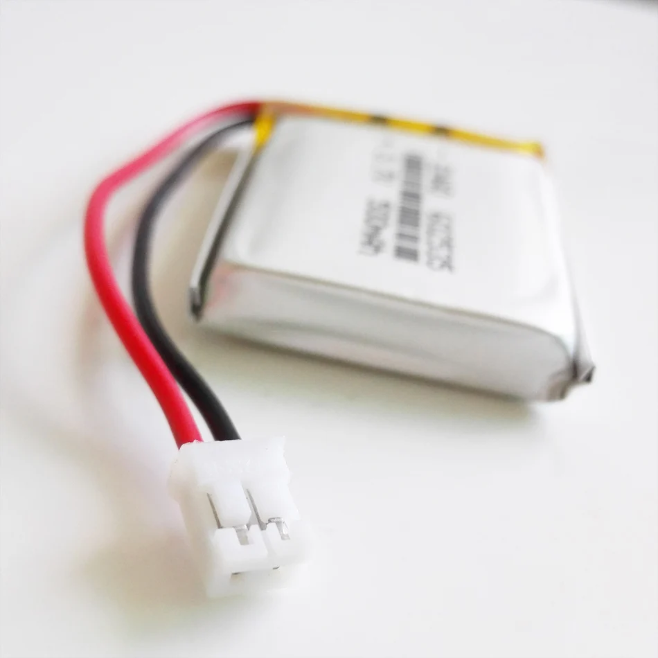 3.7V 500mAh polimer Lipo akumulator litowy 602535 + JST PH 2.0mm 2pin dla GPS DVD Bluetooth rejestrator zestaw słuchawkowy